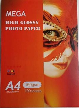 فتوگلاسه160گرم A4